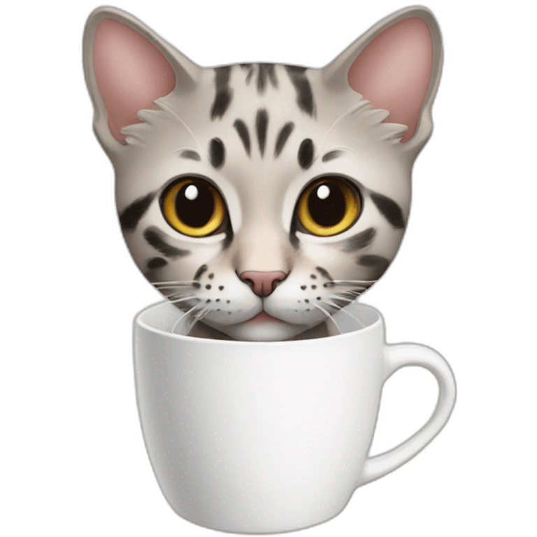 Dior コーヒー 猫 emoji