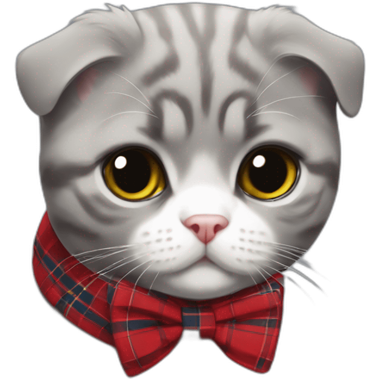 Scottish Fold gray Tommy Hilfiger emoji