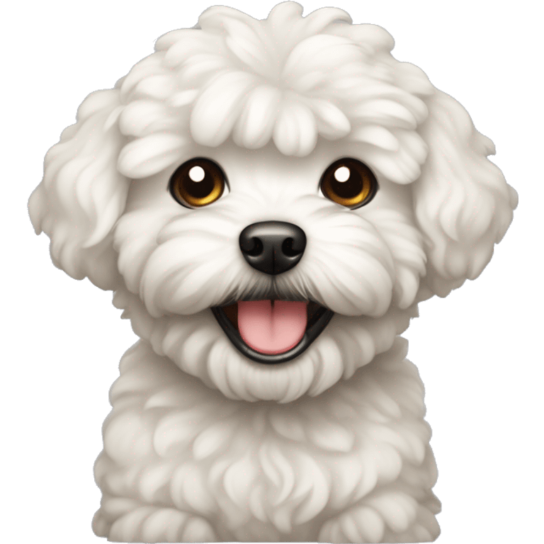 Maltipoo with teeth emoji