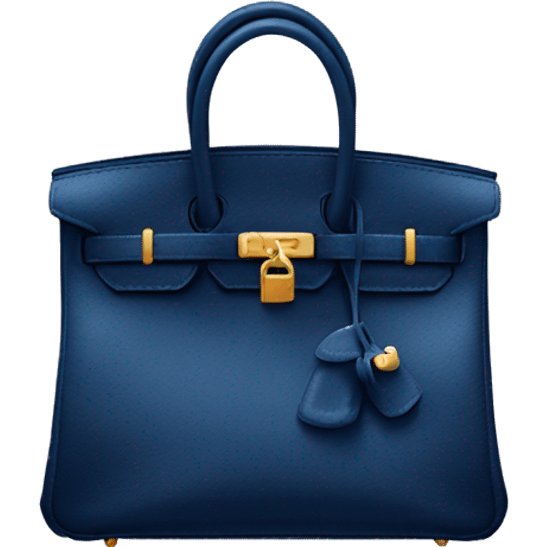 dark blue hermes birkin bag emoji