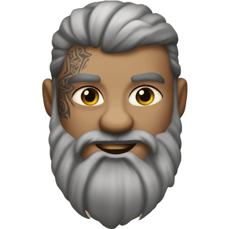 Viking with tattoos  emoji