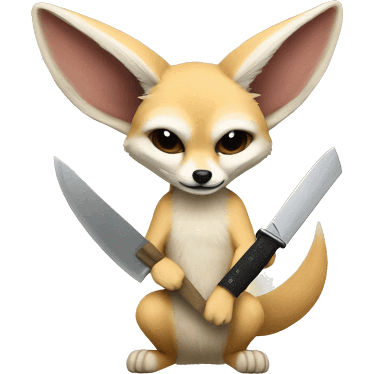 fennec with knife emoji