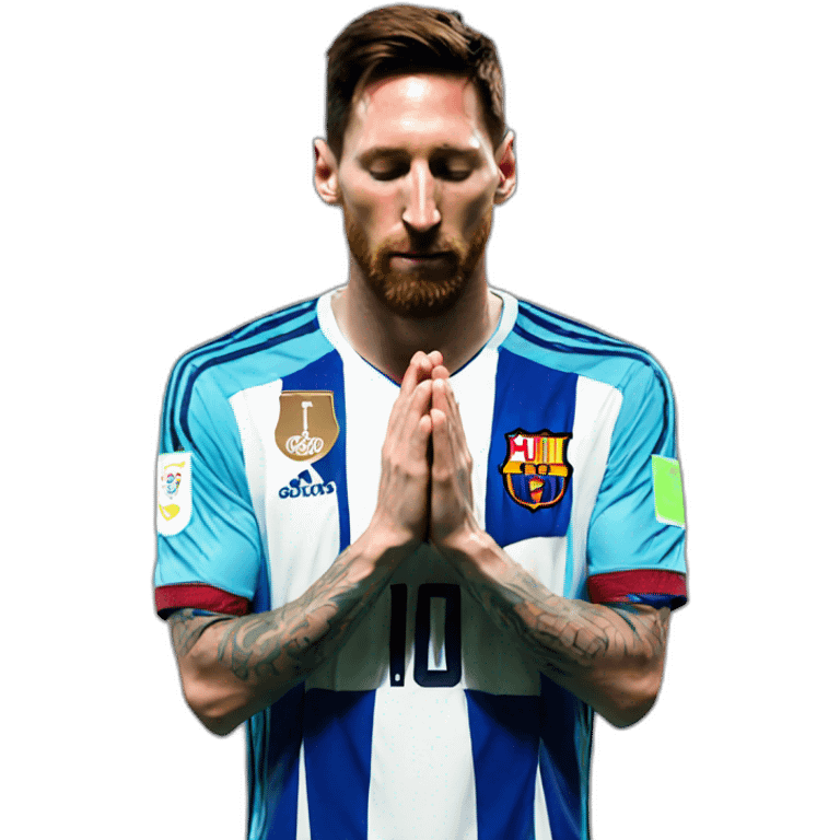 Messi praying emoji