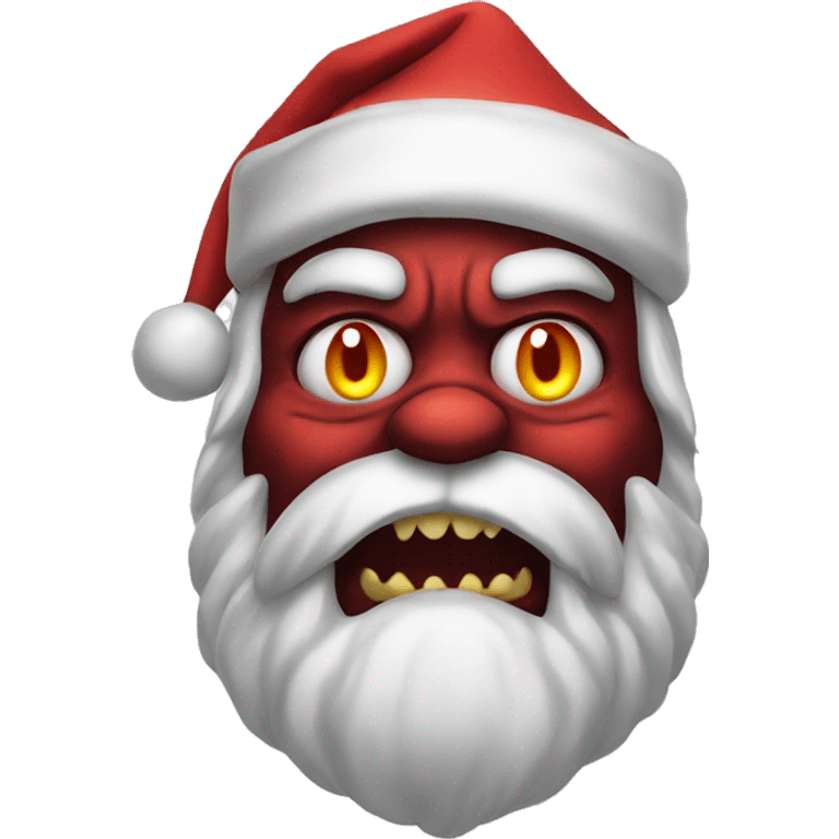 scary demon santa emoji