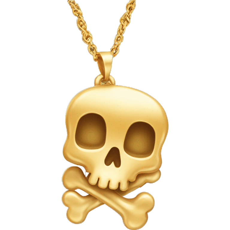 Golden bone Pendant  emoji