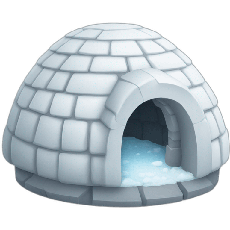 igloo with googly eyes emoji