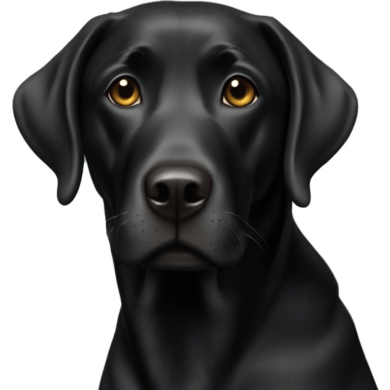 Black lab emoji