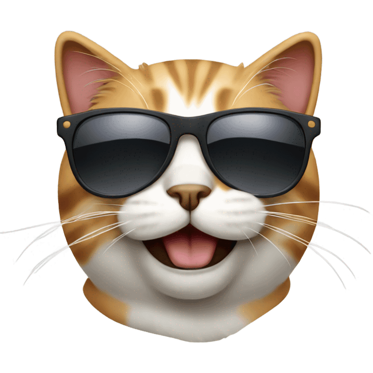 Cat with sunglasses emoji