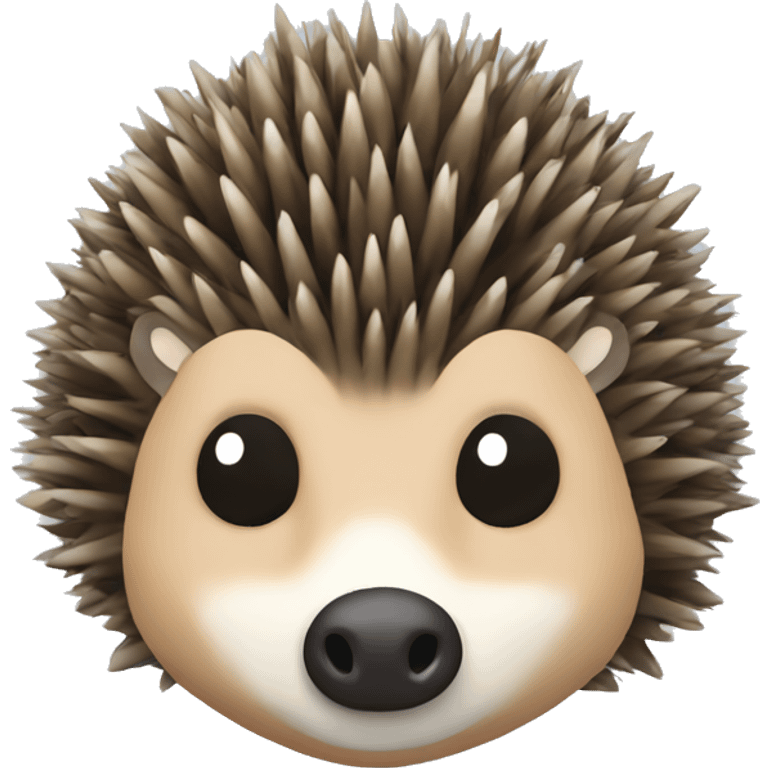 a hedgehog with hooves and a branch in his mouth emoji