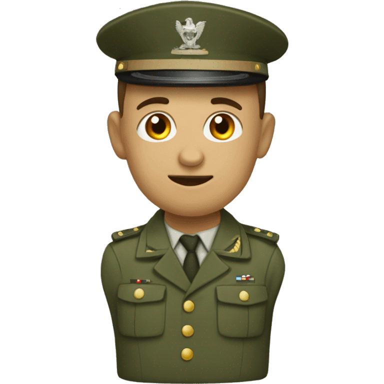 Militar CON GORRA emoji