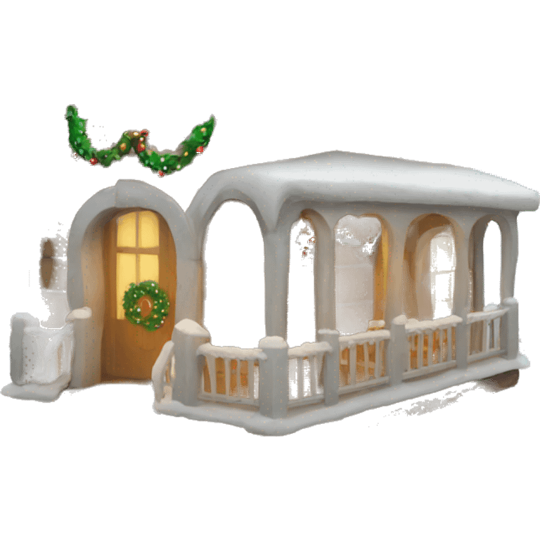 Christmas house emoji