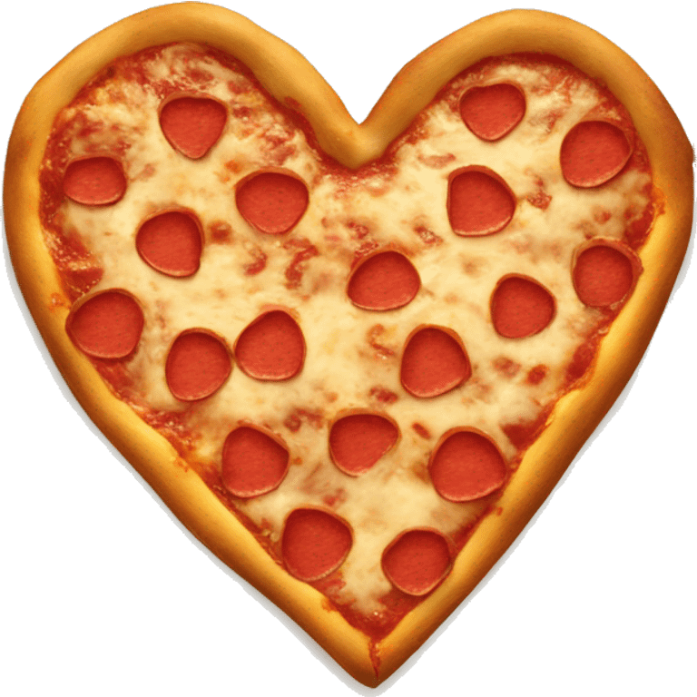 A heart shaped pizza emoji