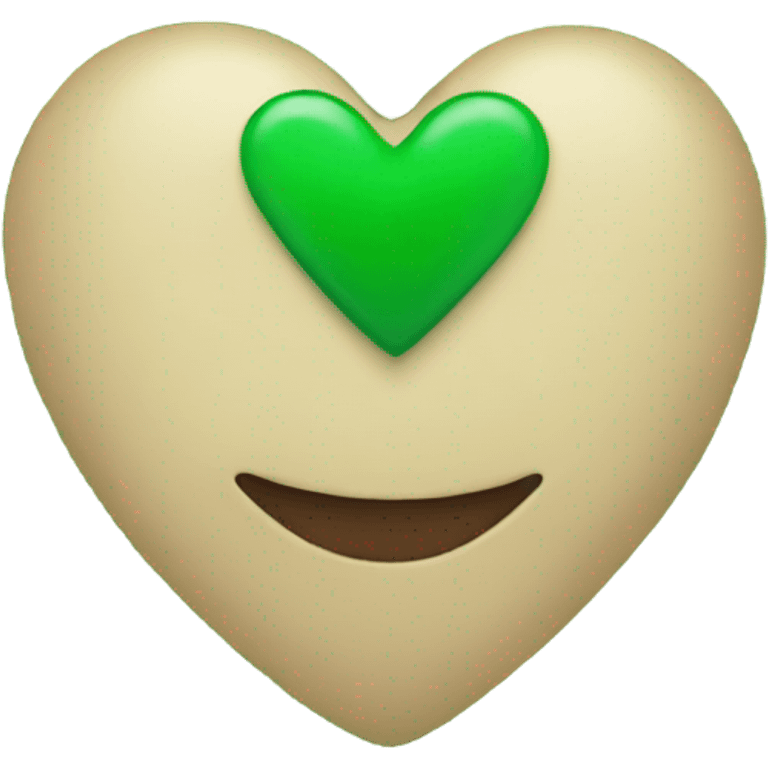 A grassy green heart  emoji