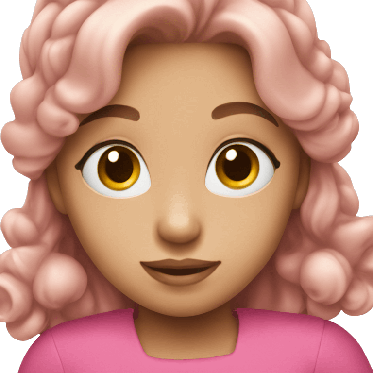 girl with pink dress emoji