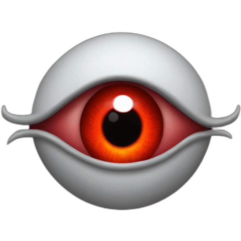 Devil eye Red demon emoji