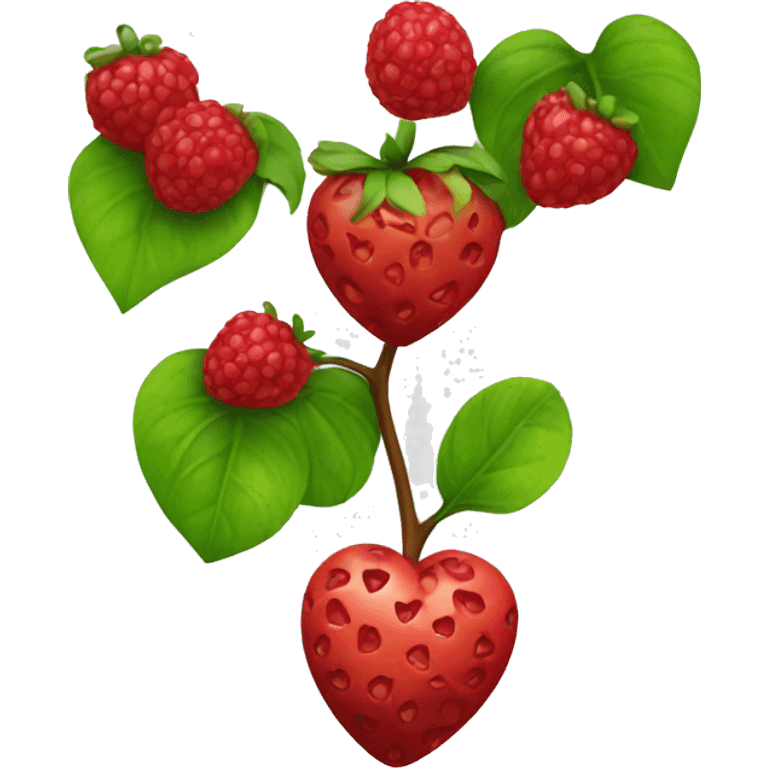 heart shaped berry emoji