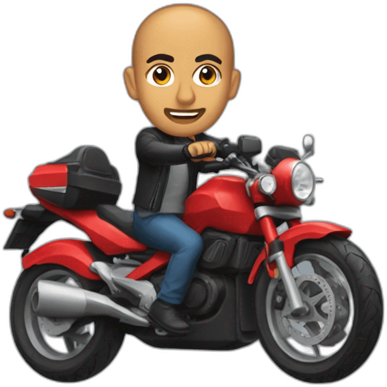 Zemmour sur une moto emoji