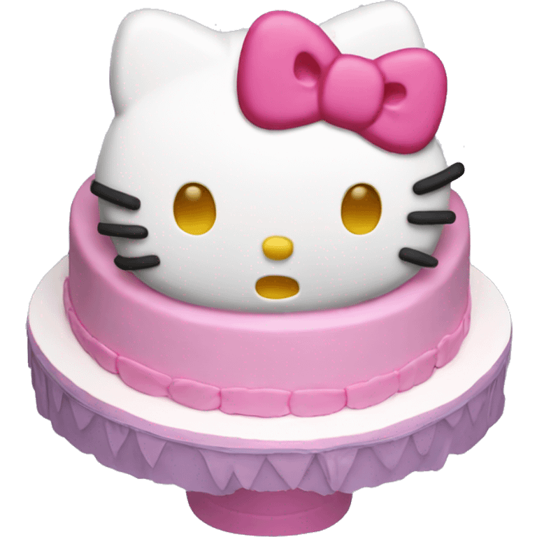 Hello kitty birthday cake  emoji