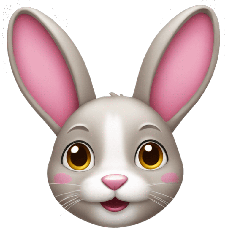 A rabbit with pink emojis emoji