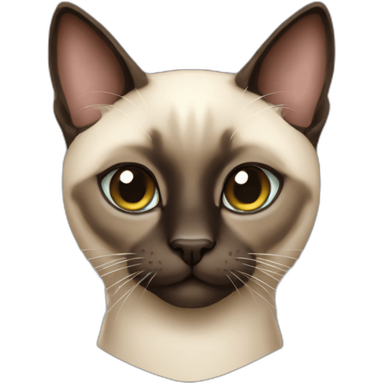 inlove crowned siamese cat face emoji