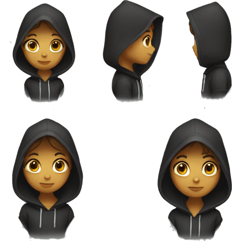 Black hoodie emoji