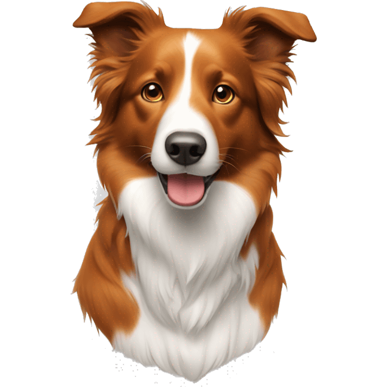 Border collie orange  emoji