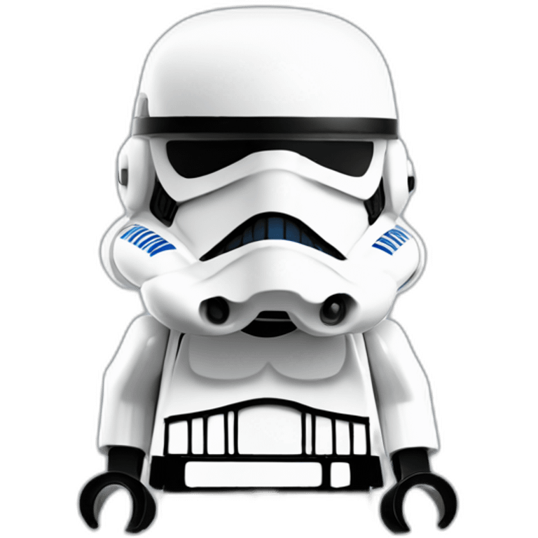 Cute Lego Stormtrooper emoji