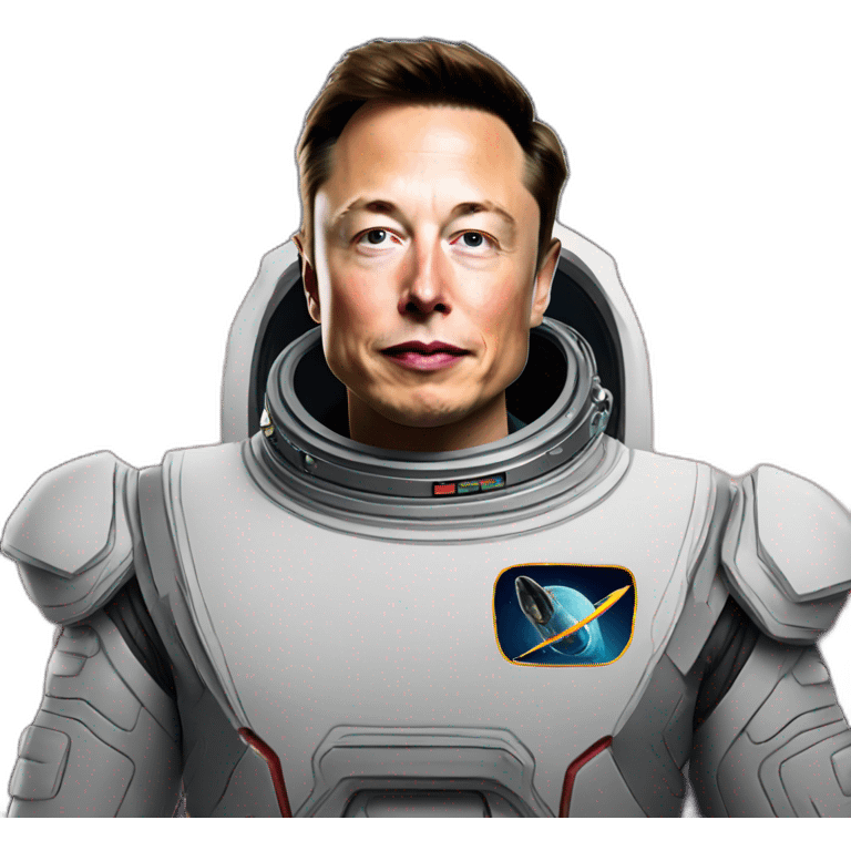 Elon Musk in space emoji