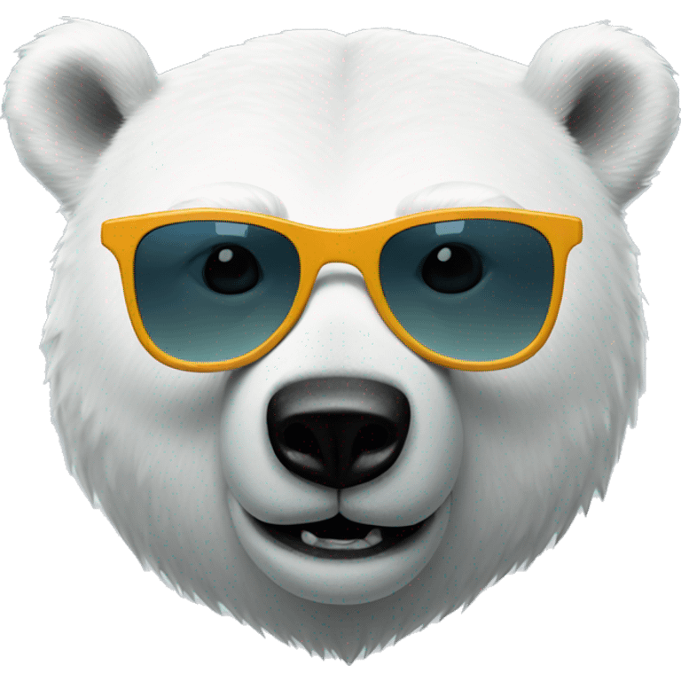 Polar bear with sunglasses emoji