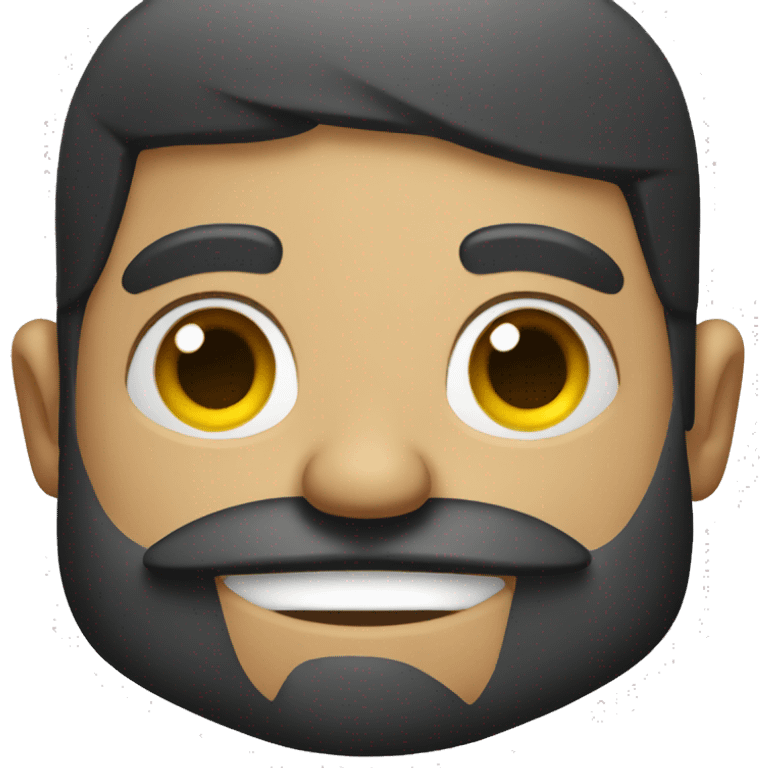 guy with beard winking emoji