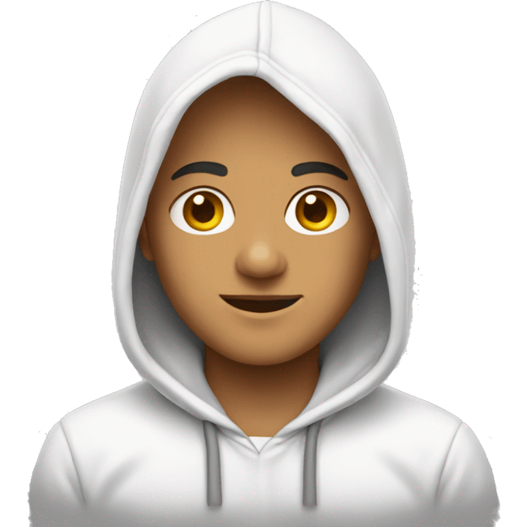 White hoodie emoji