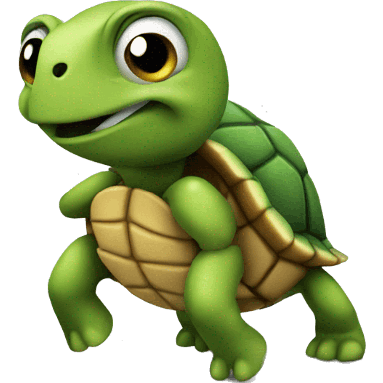 turtle with muscles emoji