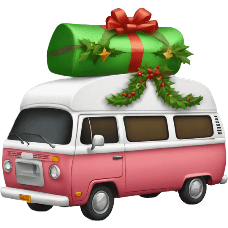 Camper van Christmas emoji