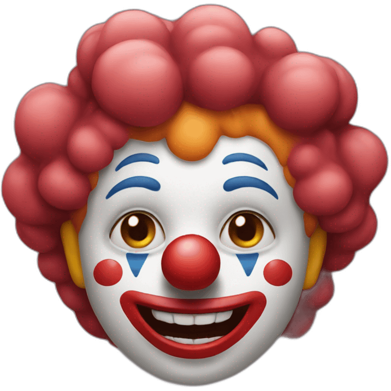 with clown emoji