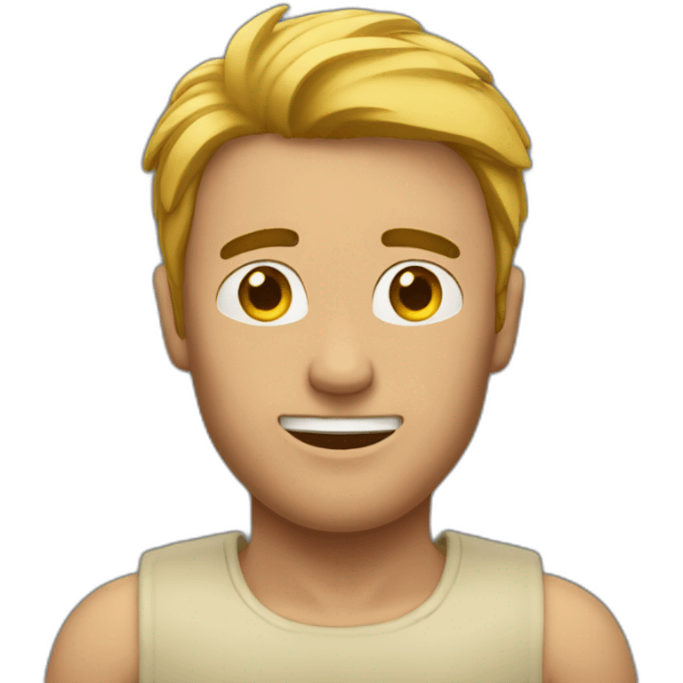 Man with arms above his head emoji