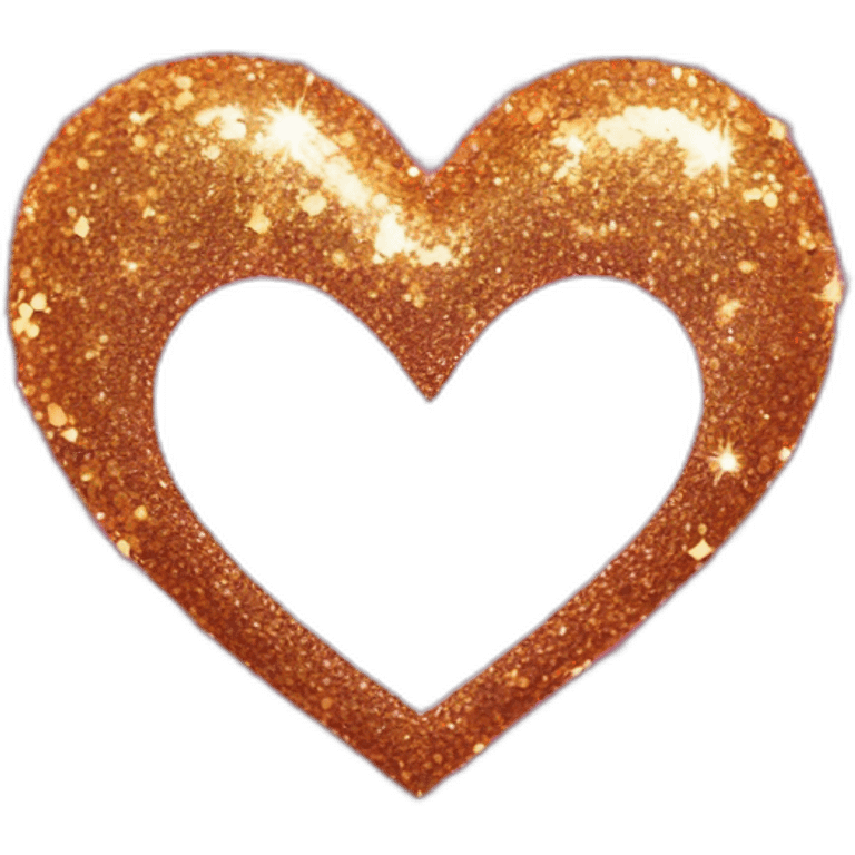 Glitter heart  emoji