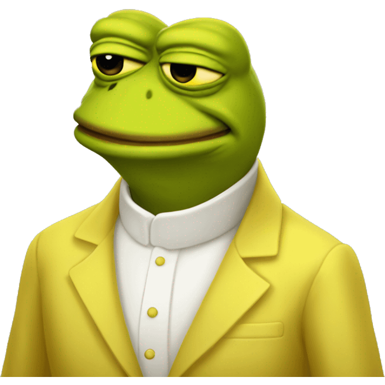 yellow pepe with SeekersAlliance emoji