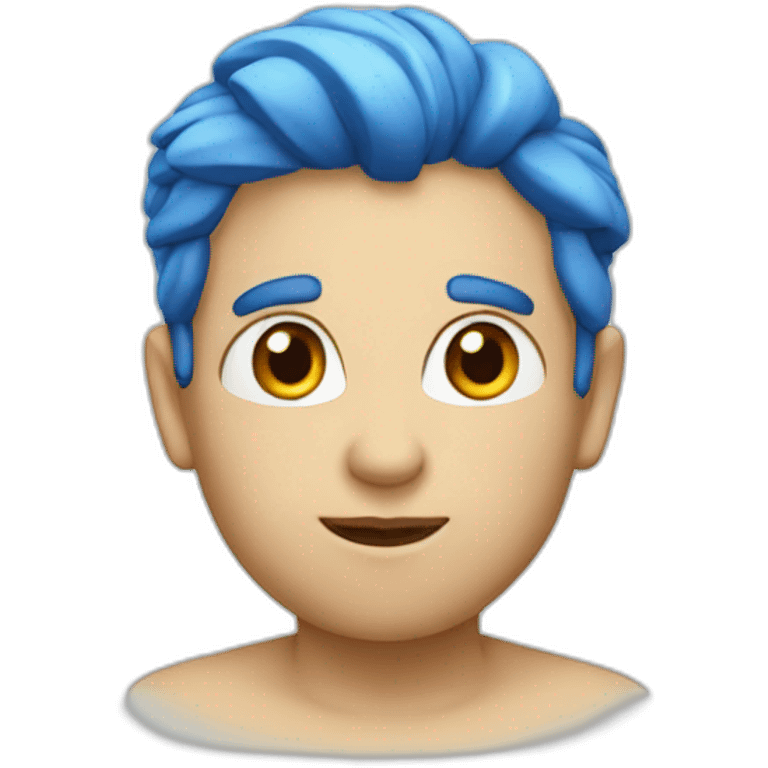 apple bleu emoji