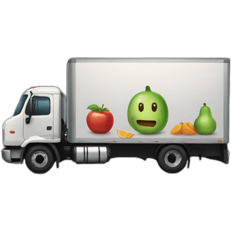 Refrigerated truck emoji