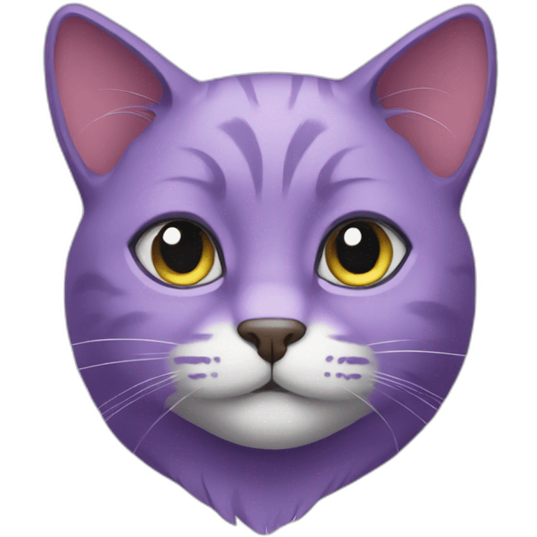 Purple cat emoji