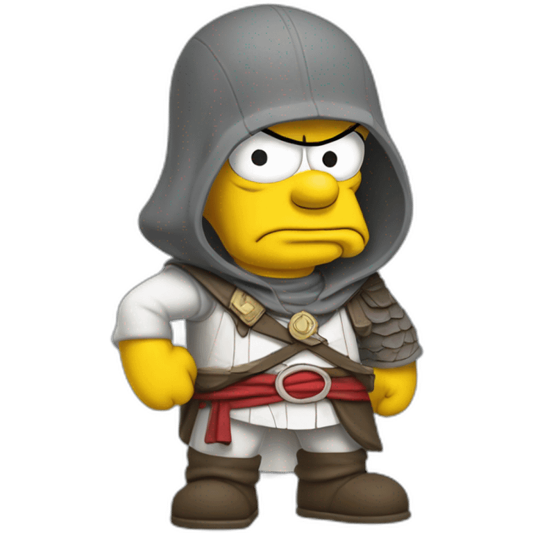 Assasin's creed homer simpson emoji