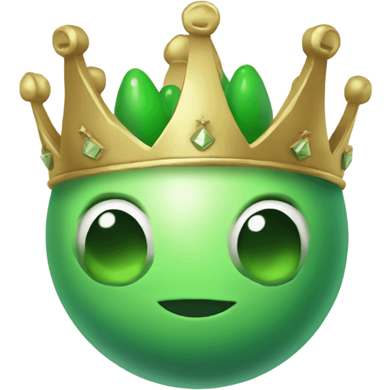 green egg with crown emoji