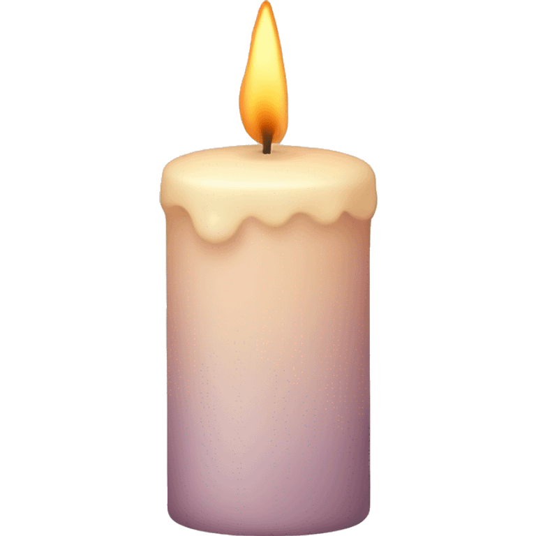 Powder-colored candle emoji