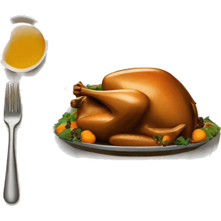 Thanksgiving plate emoji