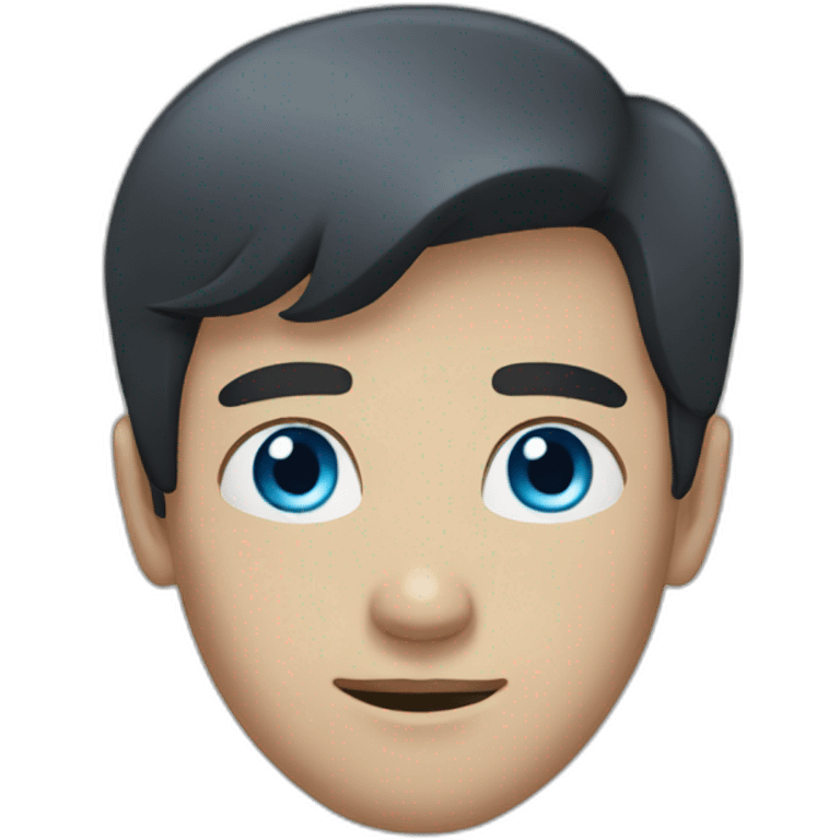 man with blue eyes and dark hair emoji