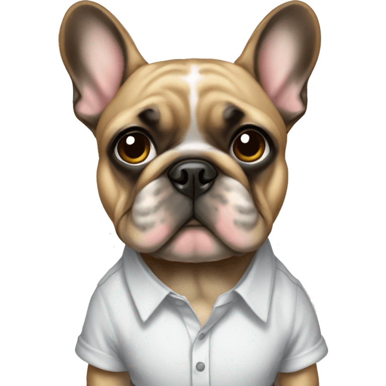 frenchie with shirt  emoji