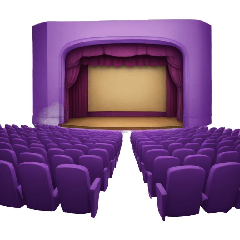 Purple theater  emoji