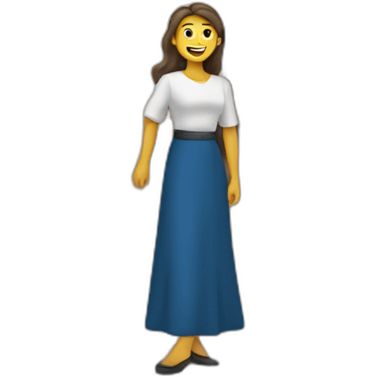 Mujer posando en Cádiz emoji