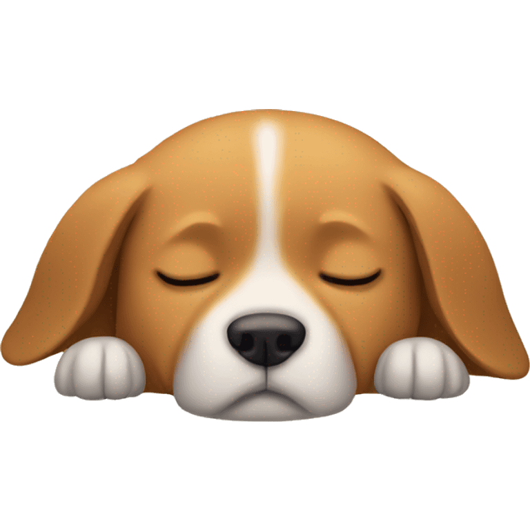 Dog sleeping emoji