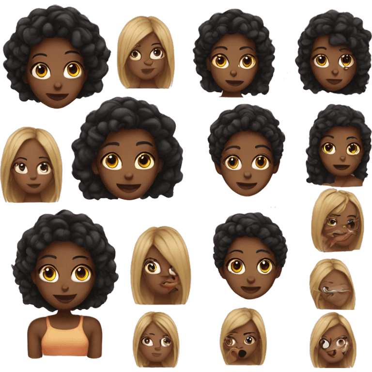 Black girl baddie emoji